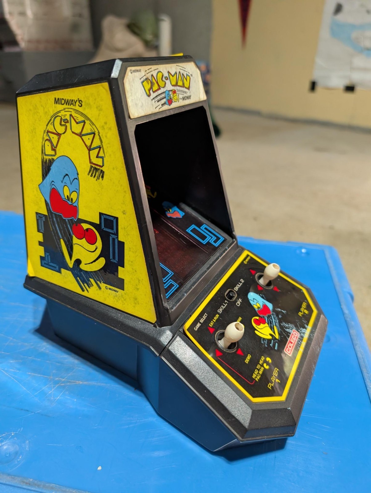 Coleco Midway Pac-Man Mini Tabletop Arcade Game Excellent Working Condition