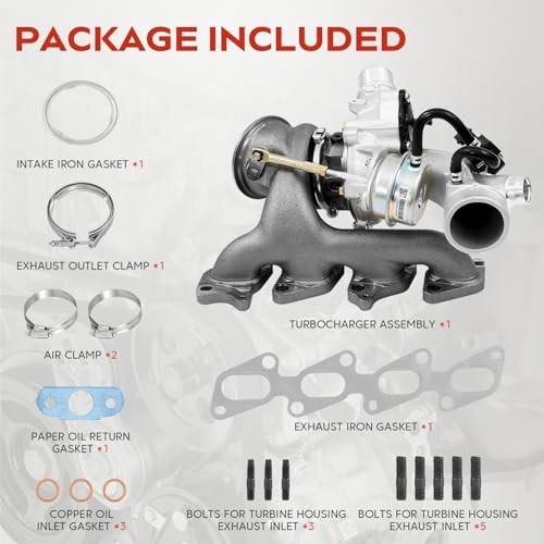 667-203 1.4L Turbocharger with Gaskets Repair kits Compatible with 2011-2015