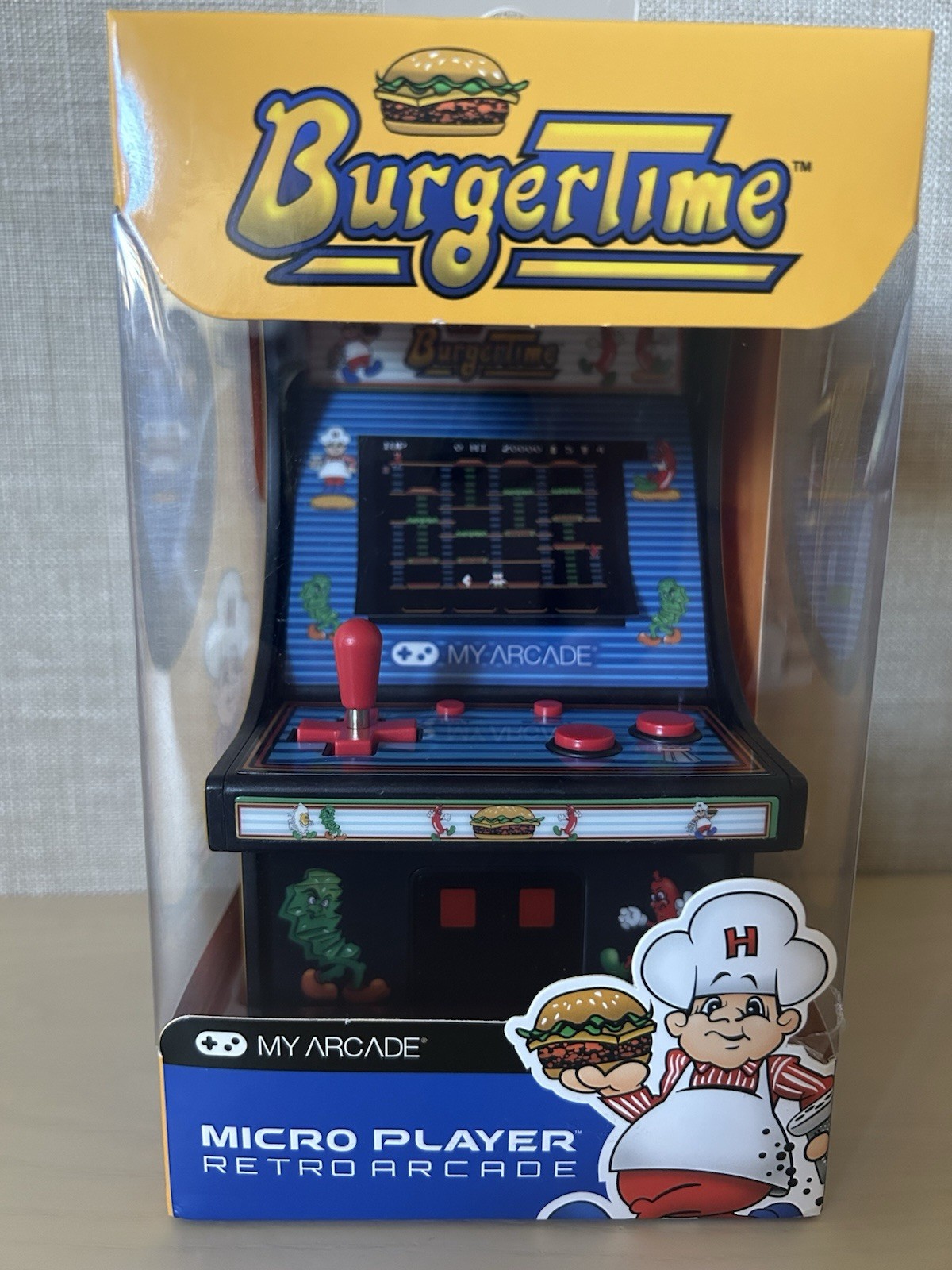 My Arcade Burgertime Micro Player Mini Arcade Machine – Brand New