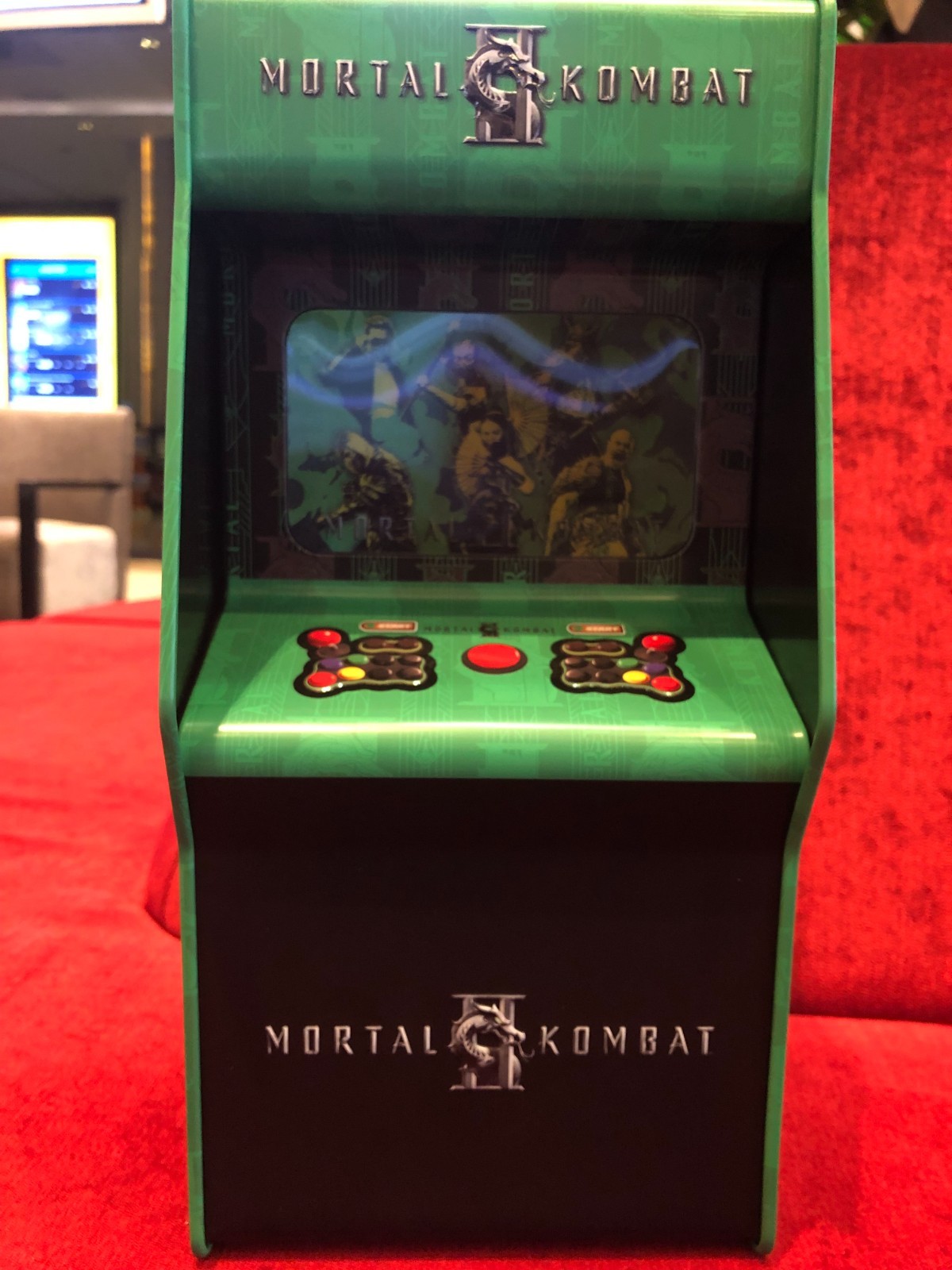 SF Mortal Kombat II Mini Arcade 33cm Retro Cabinet Collectible Licensed