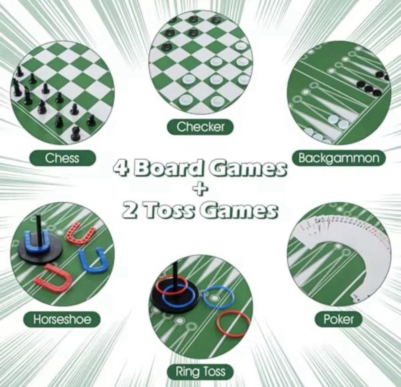 New 12 in 1 Multi Game Table for Home Arcade Party Activity Room Air Hockey