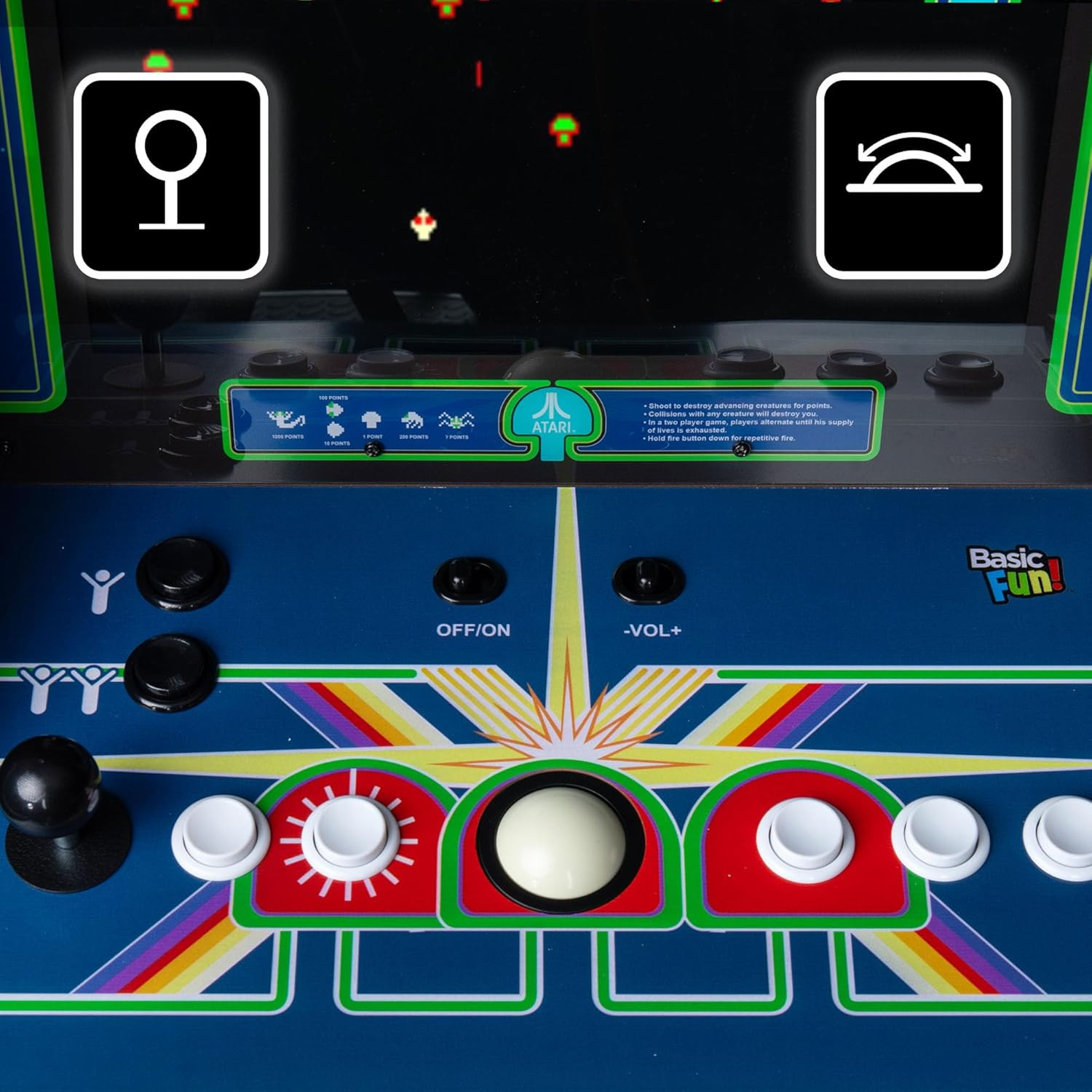 – Atari Centipede Ultra Series Game Machine, 40 Games, 17″ Liquid Crystal Screen