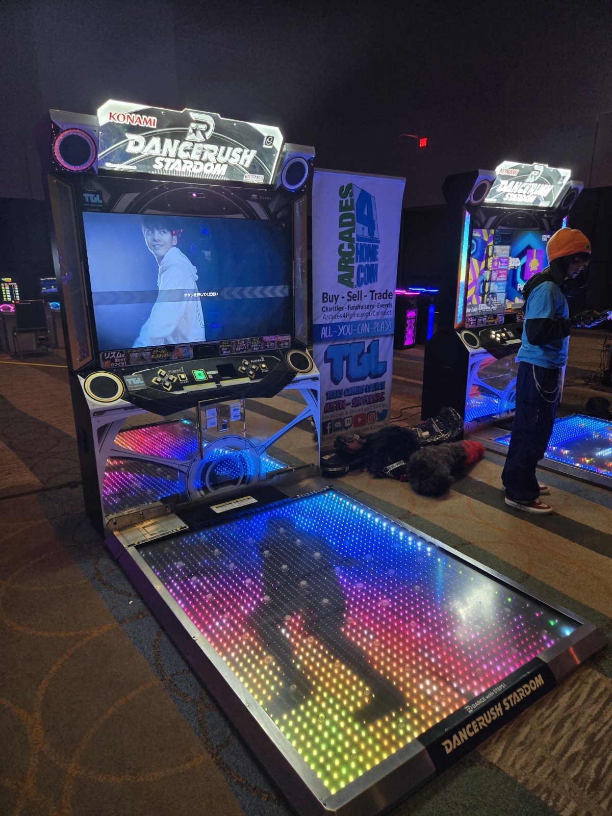 Dance RUSH Stardom Arcade Game Texas. DRS like DDR dance revolution style