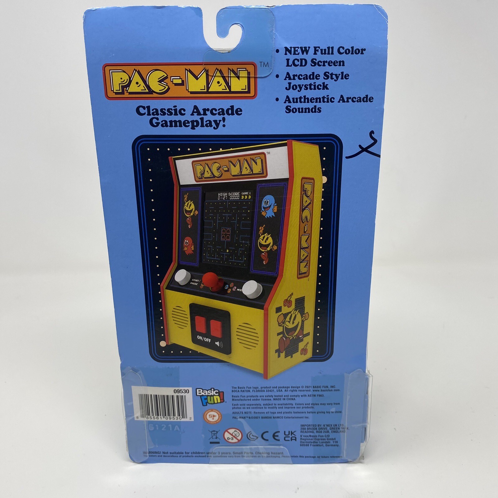 Basic Fun Arcade Classics – Pac-Man Color LCD Retro Mini Arcade Game , Yellow