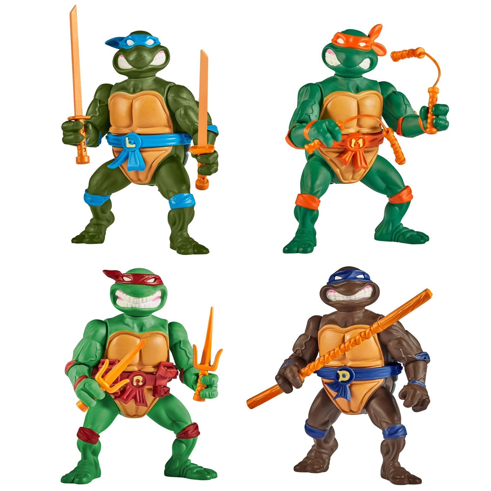 Teenage Mutant Ninja Turtles: Classic 4″ Turtles 4-Pack Figure Bundle by Play…