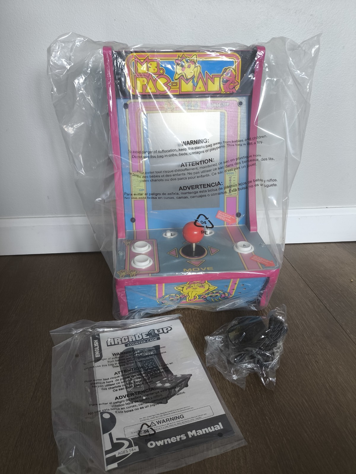 Arcade1Up Ms. Pac-Man Counter-Cade Mini Tabletop Arcade Machine Repro 2020
