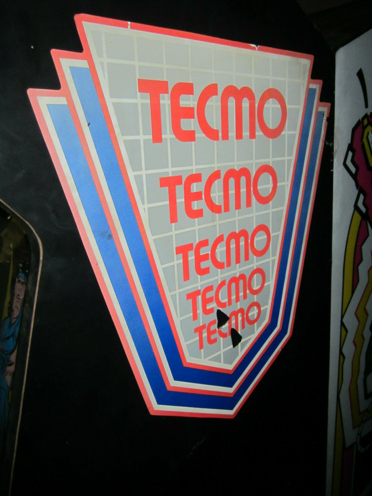 TECMO KNIGHT ARCADE MACHINE by TECMO 1989 (Great Condition) *RARE*