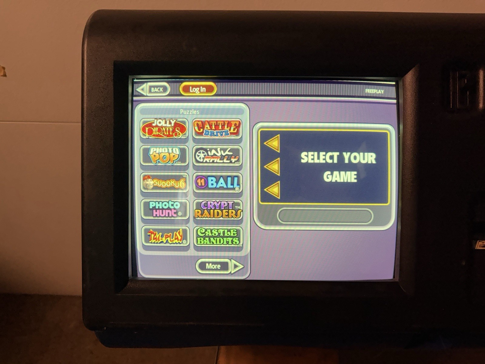 2008 Merit Megatouch Force Radion Bartop Touchscreen Arcade Game
