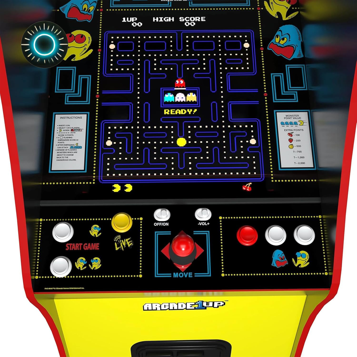 Pac-Man Deluxe Arcade Machine for Home – 5 Feet Tall – 14 Classic Games NEW