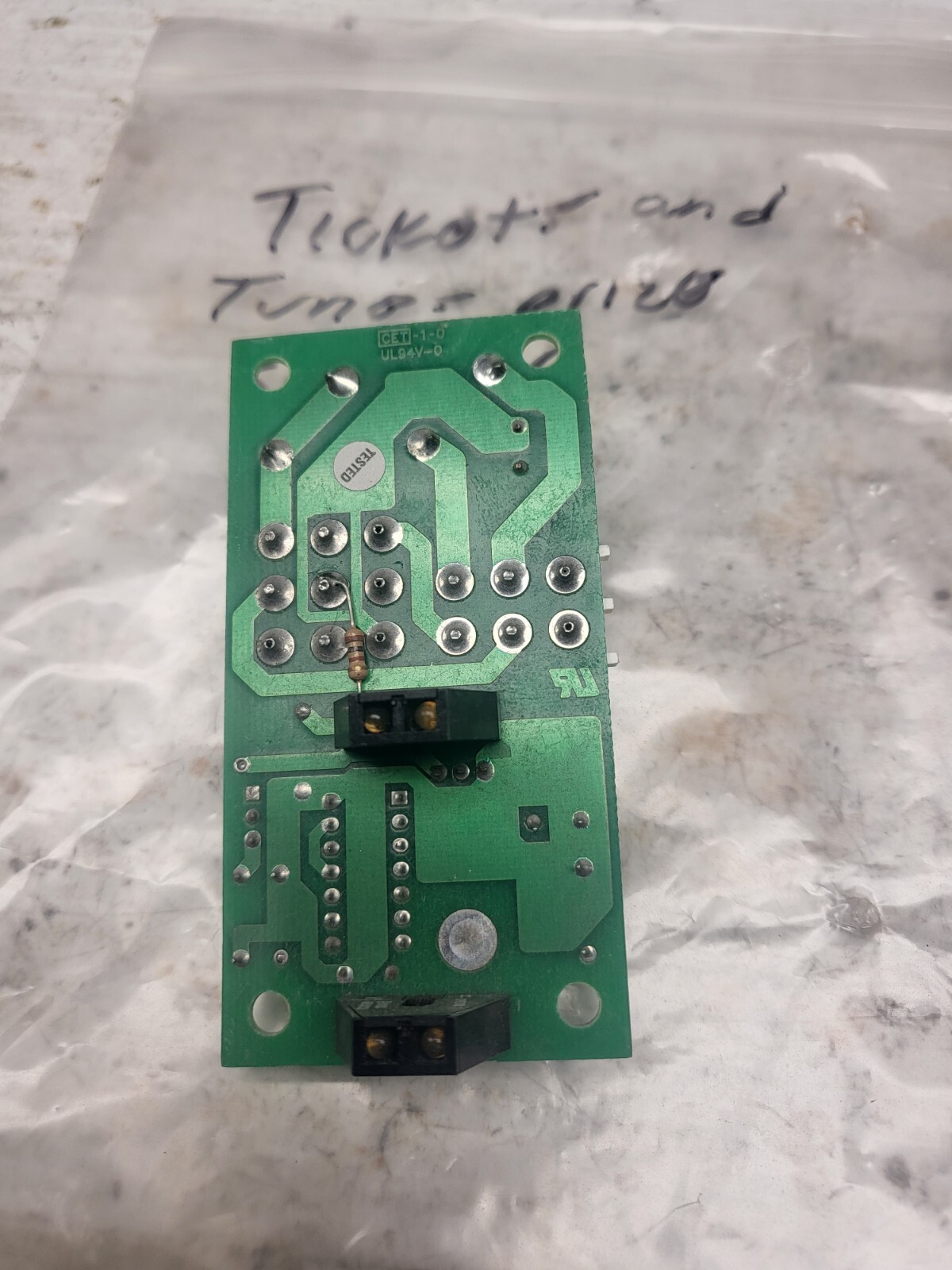 Tickets and tunes prize sensor from ice games.