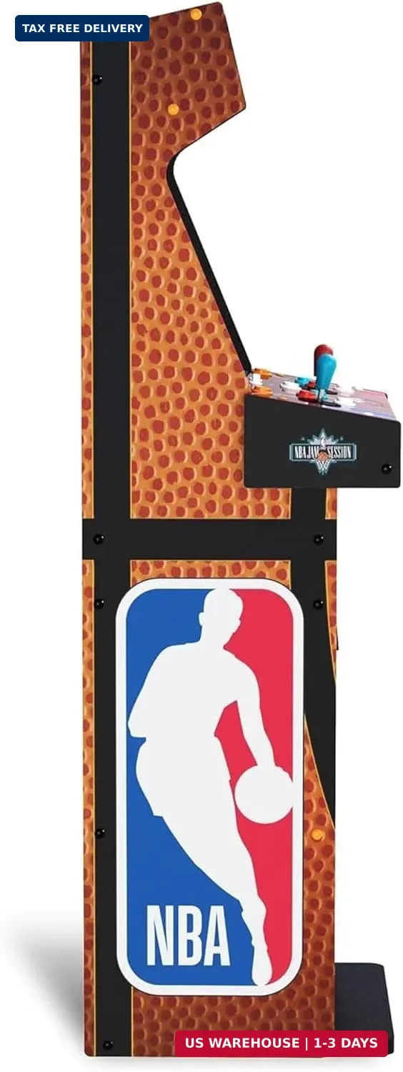 NBA JAM Deluxe Arcade1Up Cabinet 2 Player Online Multiplayer 3 Games Lighted