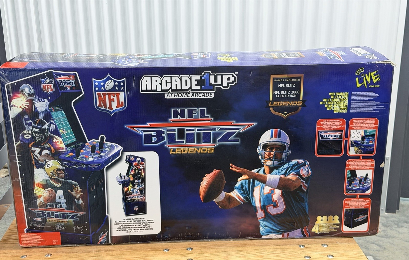 NEW Factory Sealed Arcade1Up NFL Blitz Legends WiFi 4 Player Arcade NFL-A-207410
