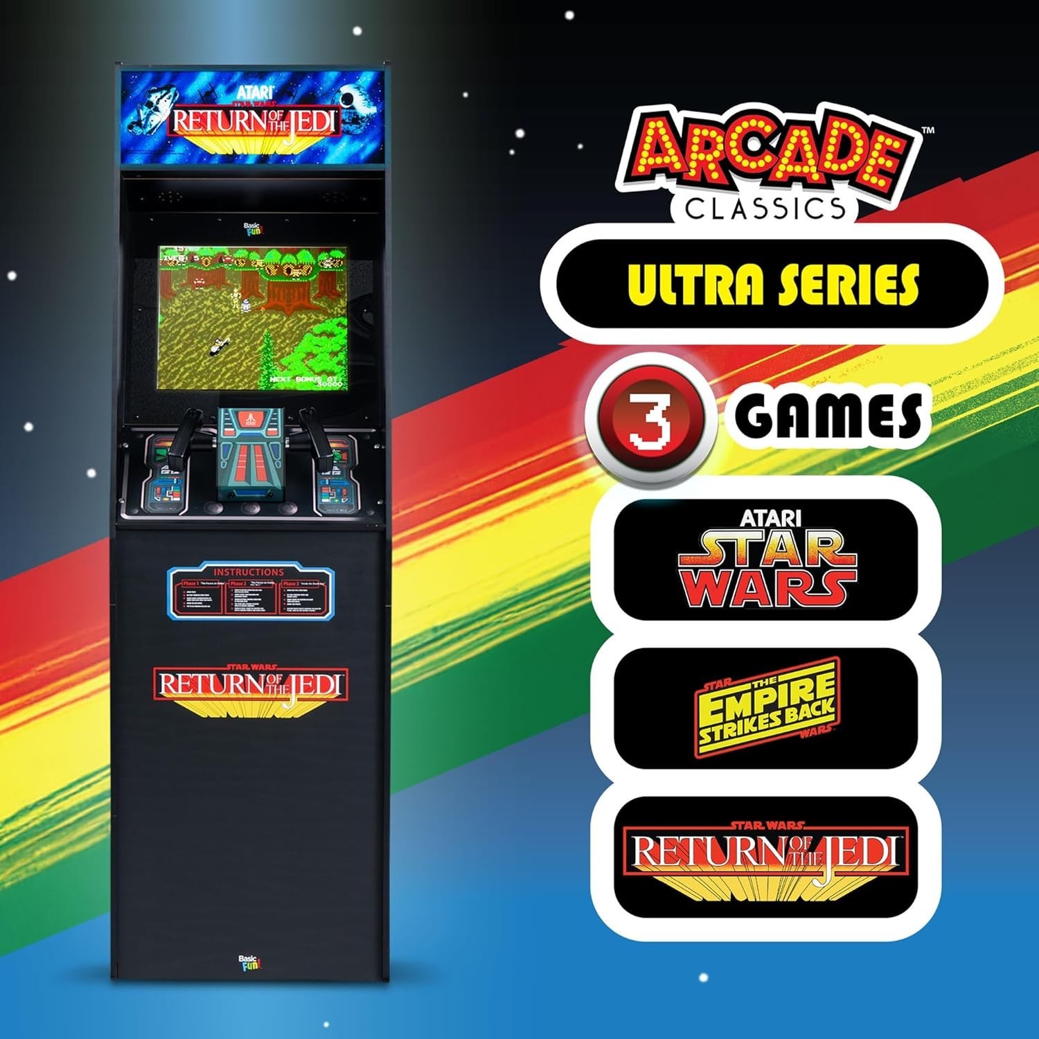 Arcade1up Classics Atari Star Wars Ultra Series Free Standing Electronic Game