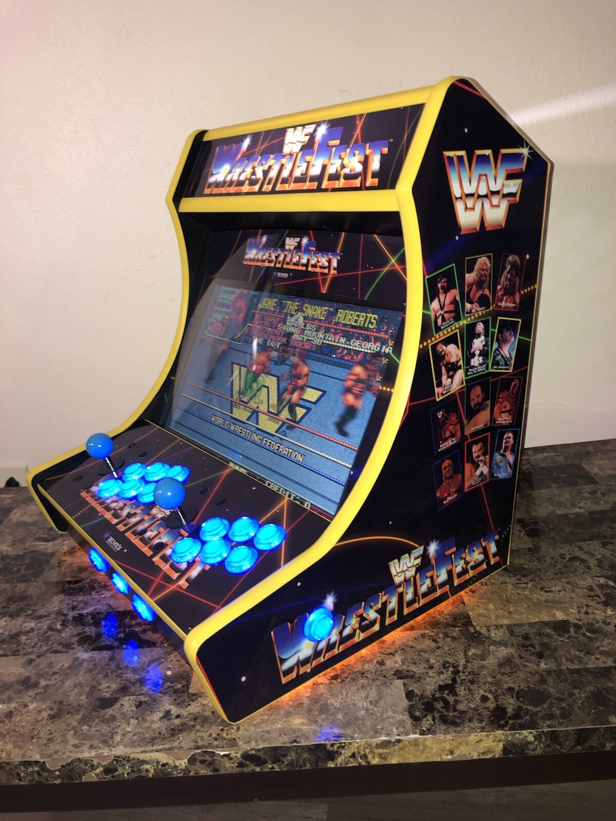 WWF Wrestlefest Tabletop Bartop Arcade Cabinet Raspberry Pi 4 Build