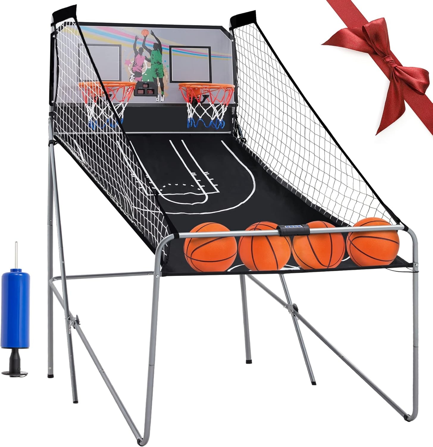 2 Player Electronic Basketball Game with Scoring