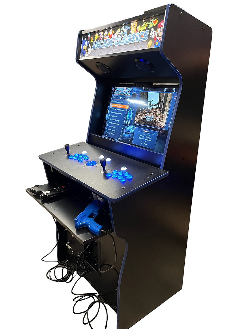 Ultimate Two Player Upright Arcade With Trackball and Dual Light Guns – 32