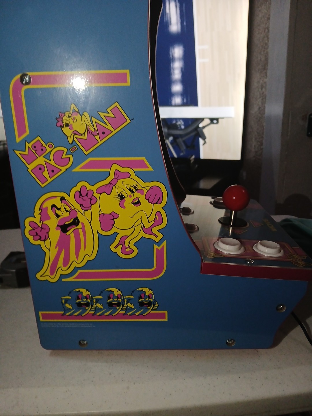 Arcade 1up 8261 Ms Pac-Man Tabletop Arcade GameSystem 16″ Tested – works