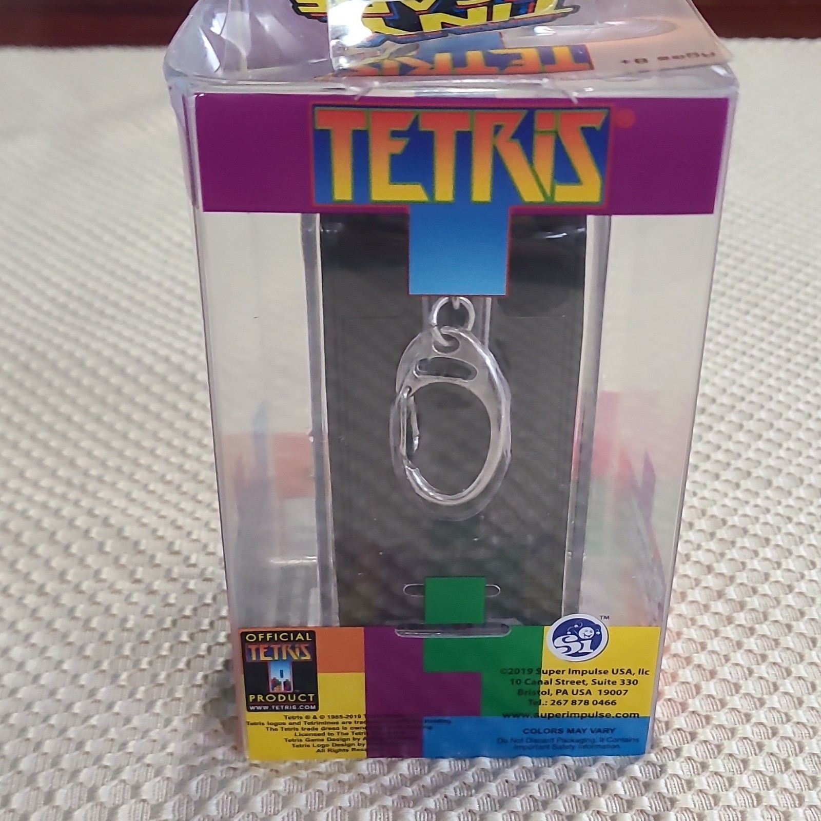 Super Impulse Tetris Miniature Electronic Arcade Machine Keychain 2019