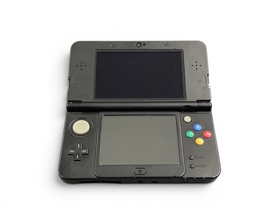 Nintendo New 3DS Black Mario Question Block Kisekae Cover Tested Japan w/SD Card