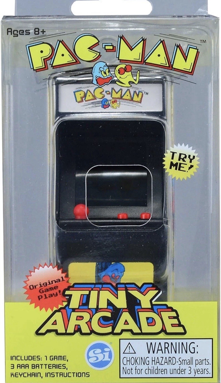 Mini Pac-Man Arcade Game – 3.5″ Size with Full Gameplay & Authentic Sounds