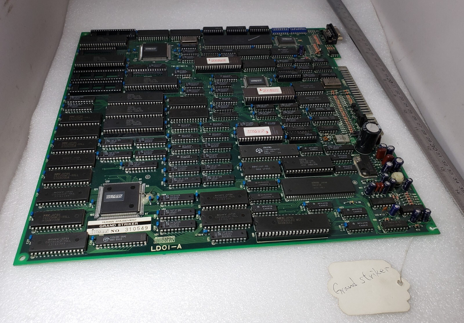 Grand Striker Human Cup Arcade Video Game PCB Human 1993
