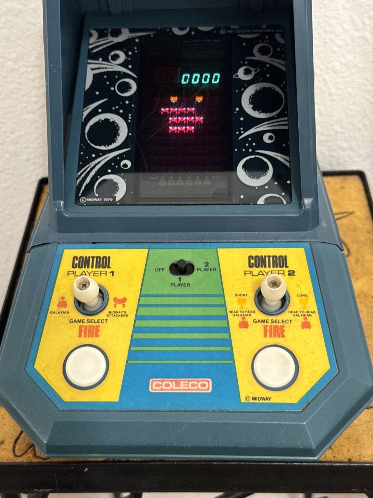 VTG 1981 Coleco – Galaxian Mini Tabletop Mini Arcade Game Nintendo Midway WORKS