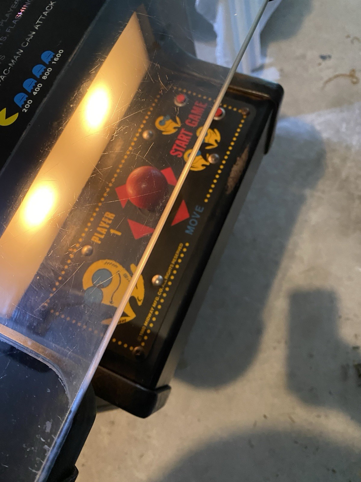 Original Pacman Cocktail Arcade Game From 80’s Works Great