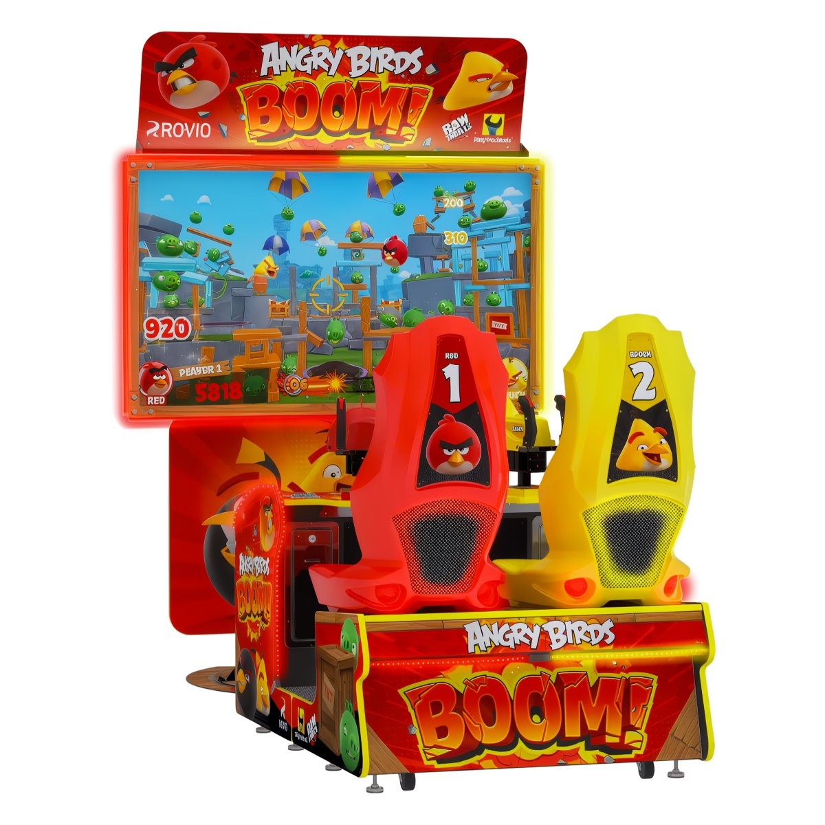 Raw Thrills Angry Birds Boom! Arcade Video Redemption Shooting Game