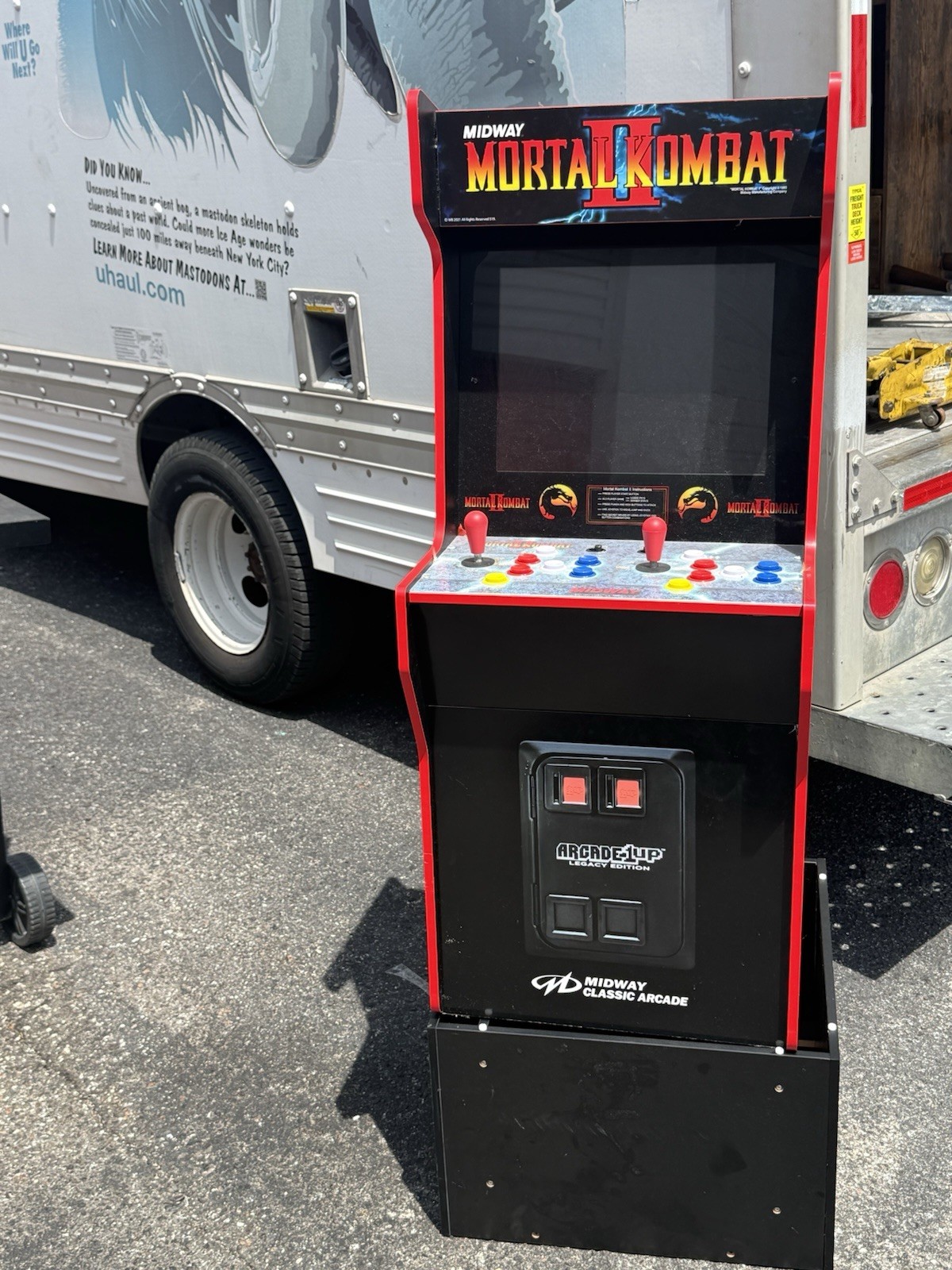 Arcade1UP Mortal Kombat II Midway Legacy Arcade with Riser GREAT CONDITION