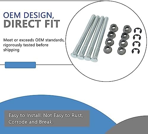 Door Hinge Pin and Bushing Kits Fit for Chevy S10 | for 1994-2004 Chevy S10, GMC