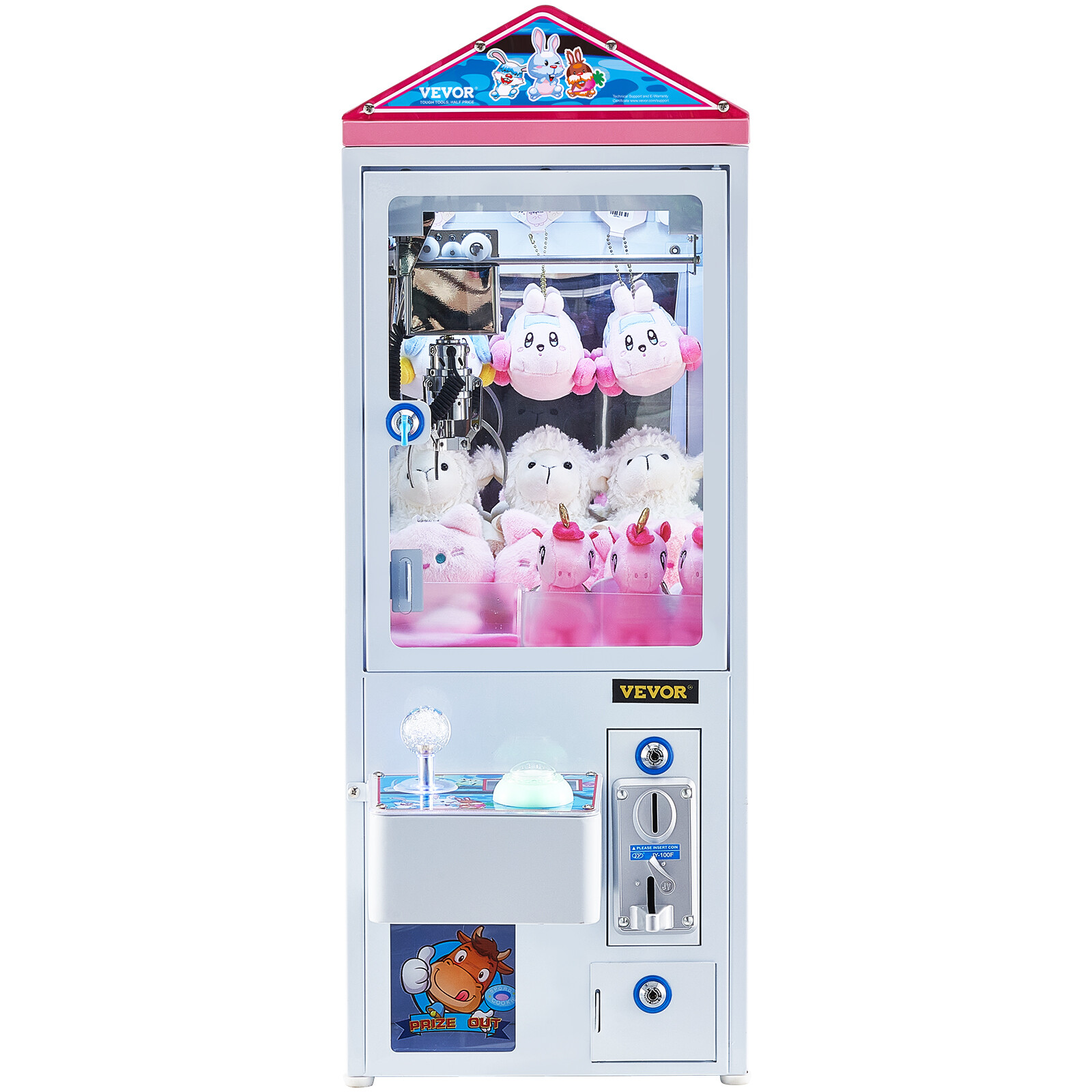 VEVOR Claw Crane Machine Mini Candy Prize Grabber Catcher Arcade Game Toys