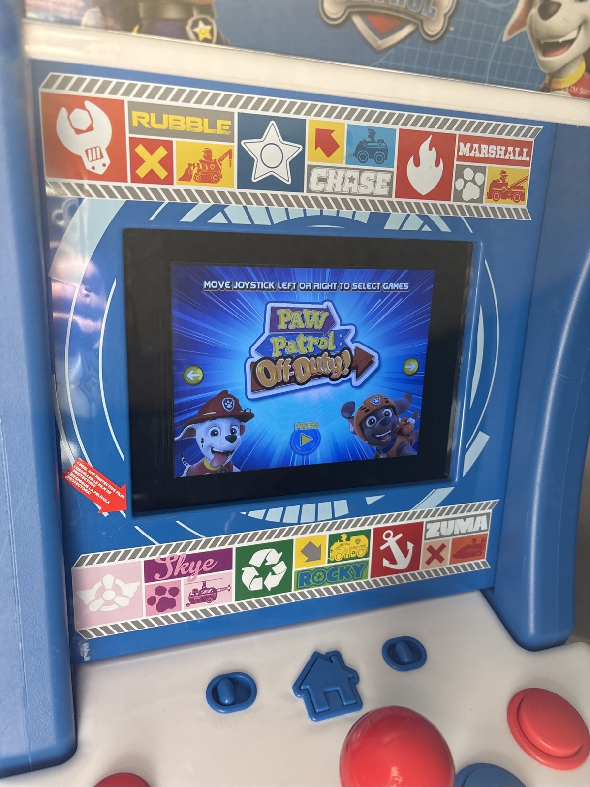 Arcade1up Paw Patrol Jr Video Game Tested Works No Stool
