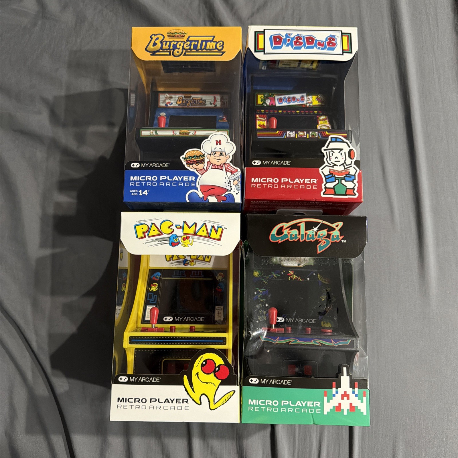 My Arcade Dig Dug. Burgertime. Galaga. Pac-Man. Micro Player Bundle. Read Desc.