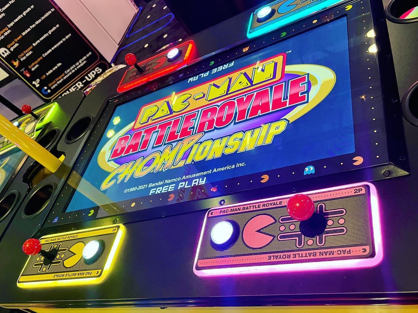 Pac-Man Battle Royale Championship Arcade Game by Namco – 4 Player Competitive