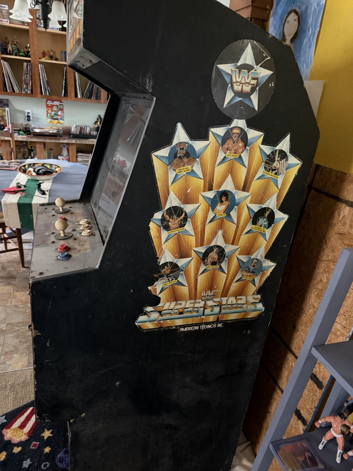 American Technos Inc. WWF Superstars Video Arcade Cabinet Upright Machine