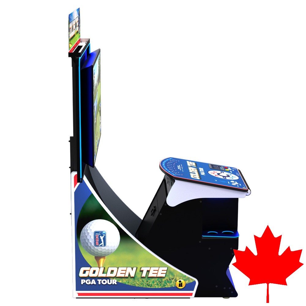 Golden Tee Golf Game – PGA TOUR Clubhouse Deluxe Edition – Canadian
