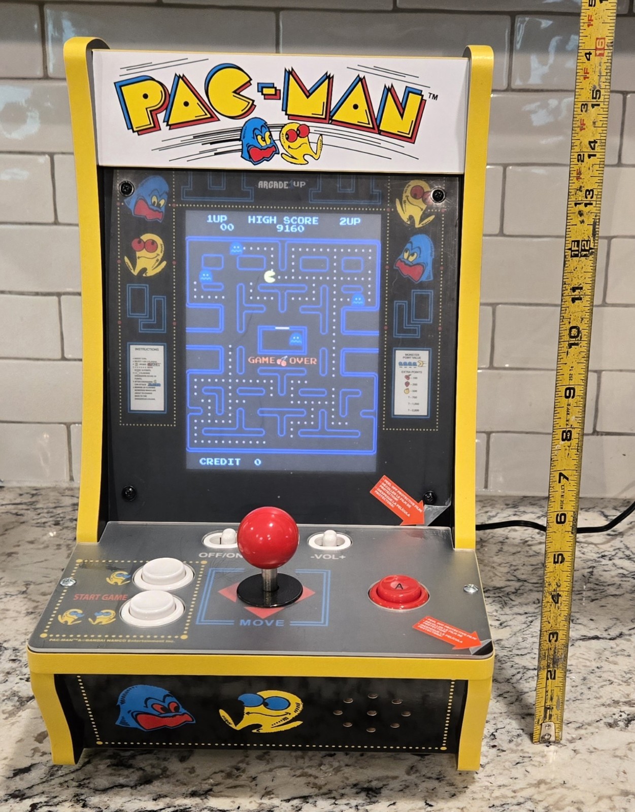 Arcade1Up Pac-Man Countercade New Open Box 5-in-1 Tabletop Tested Pac-C-10178