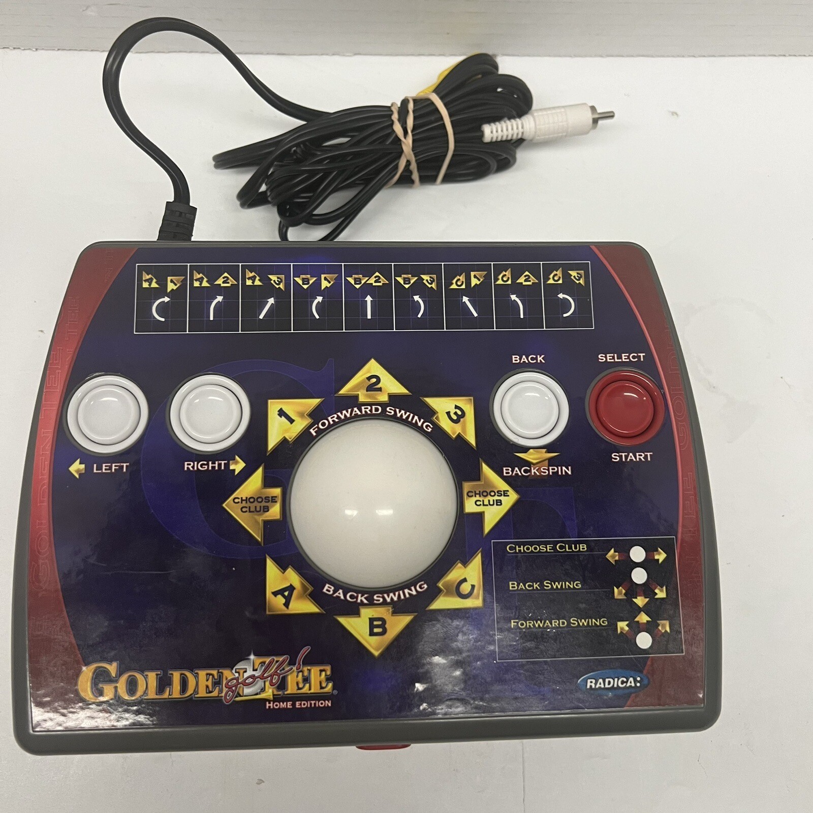 Radica Golden Tee Golf Home Edition TV Plug and Play Video Arcade Game Tested