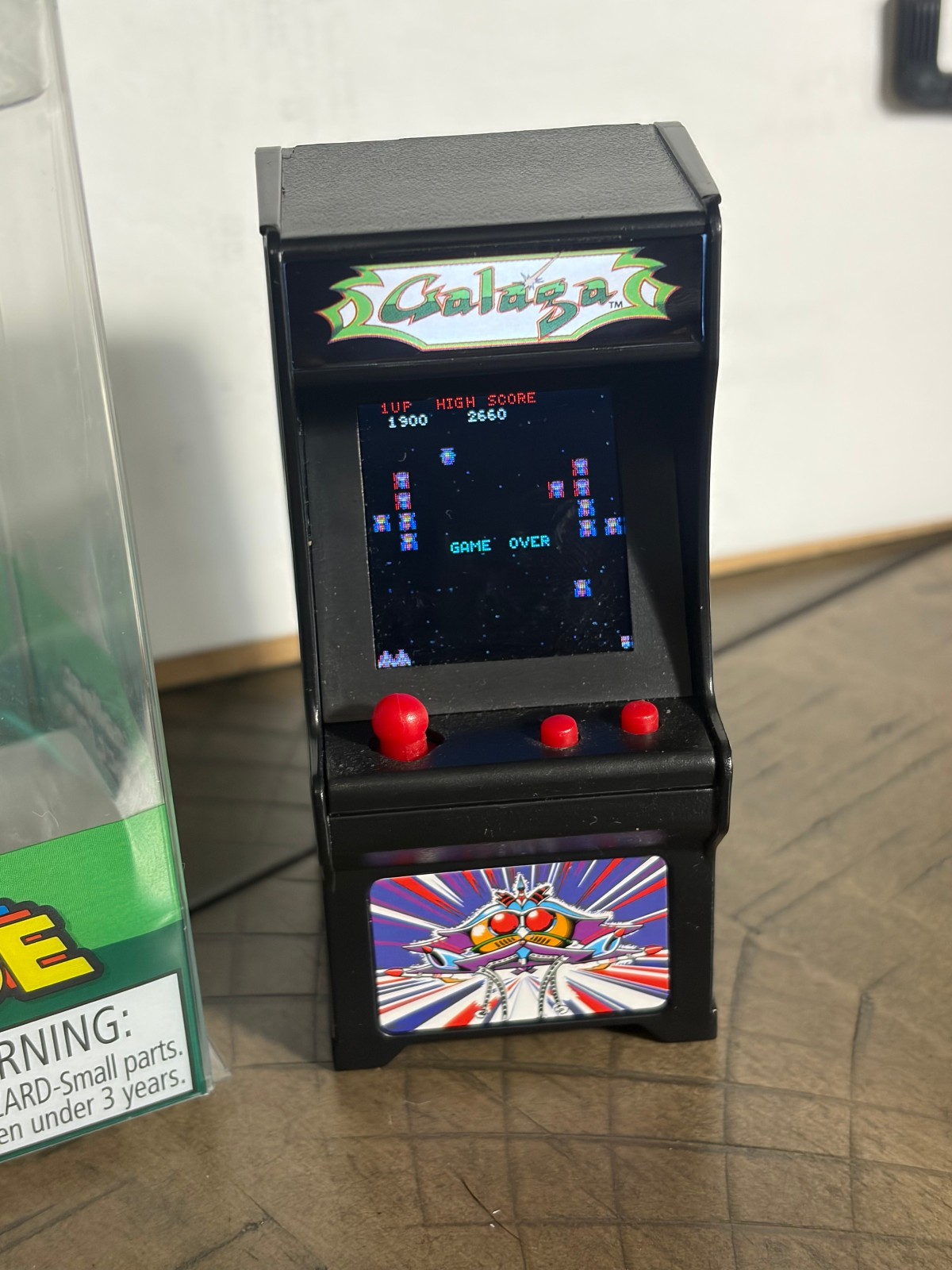 Galaga Miniature Arcade Game NEW Tiny ARCADE Battery Power palm size 1/18 scale