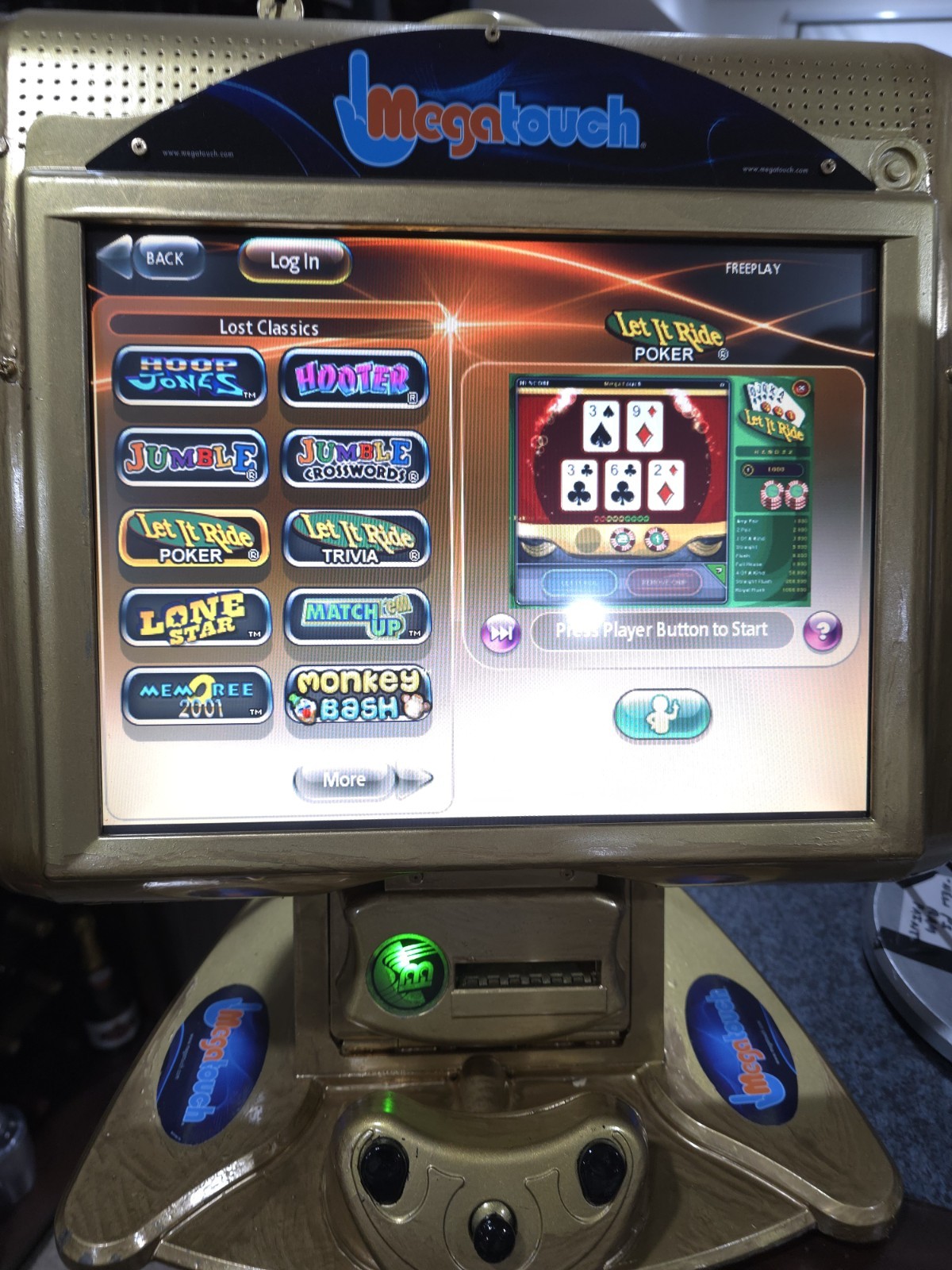 Megatouch Ion 2014 Lost Classics Touchscreen Game. Repair Service in Chicago!