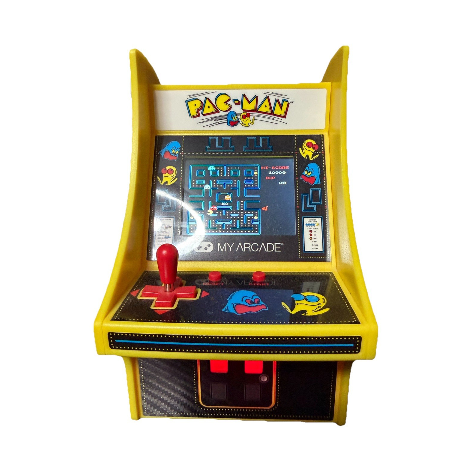 My Arcade Pac-Man Mini Arcade Machine Yellow Tabletop Retro Game