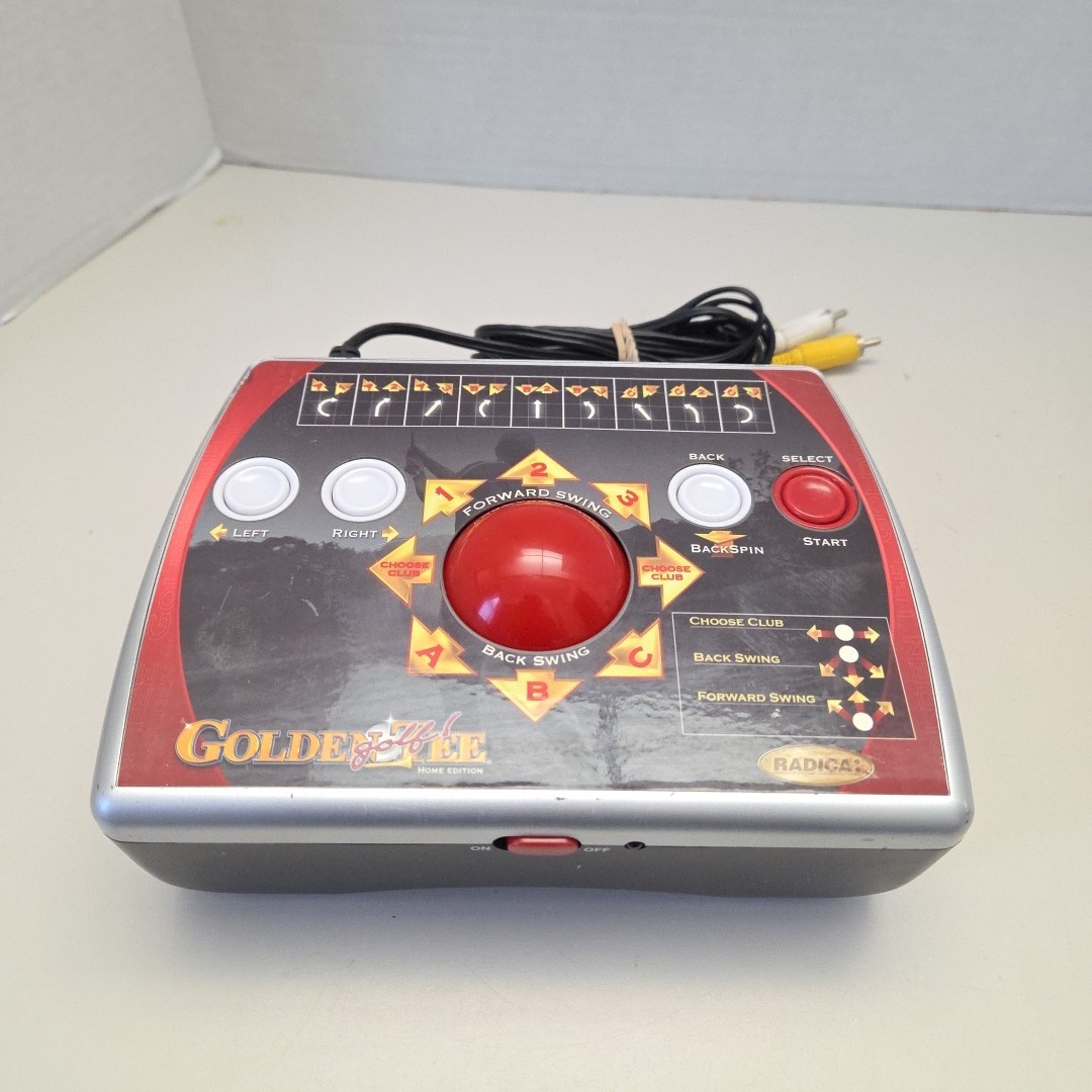 GOLDEN TEE Golf Home Edition – Plug N Play TV Game Radica TESTED No Power Cord