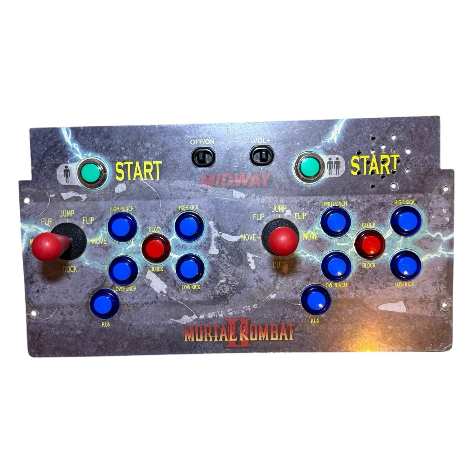 Arcade1Up Mortal Kombat II Control Deck Panel 2-Player MK2 NO CABLES