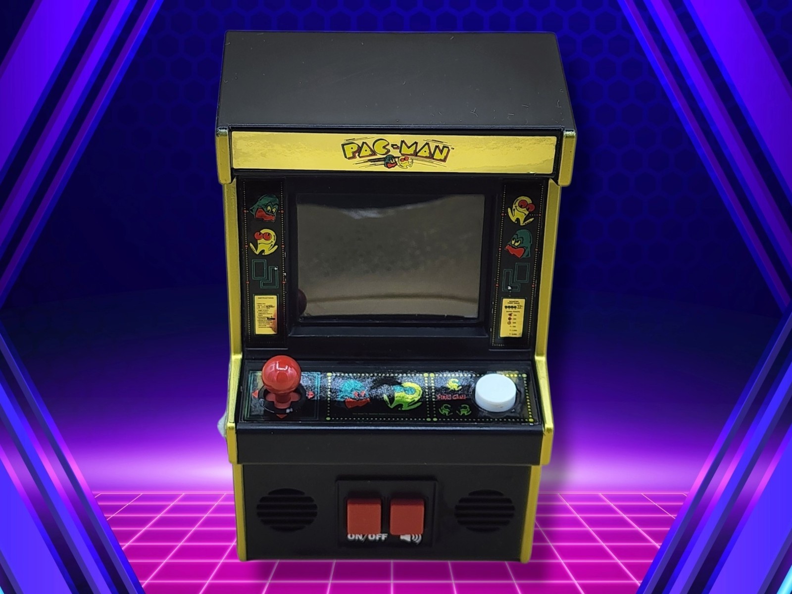 2020 Basic Fun Pac-Man 40th Anniversary Gold Mini Arcade Walmart Exclusive