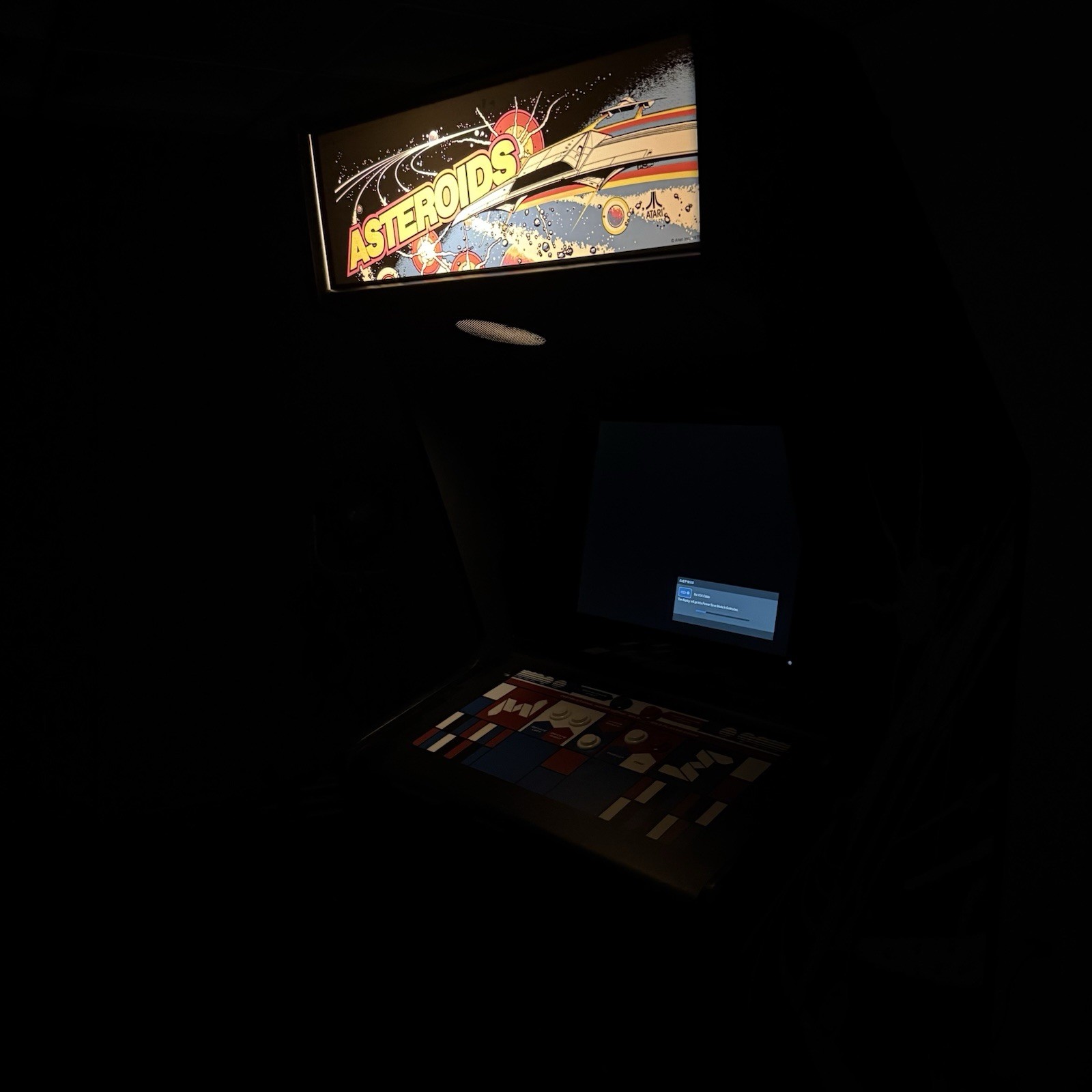 Original ASTEROIDS Atari COIN-OP CLASSIC Arcade Video Game Needs Internal Board