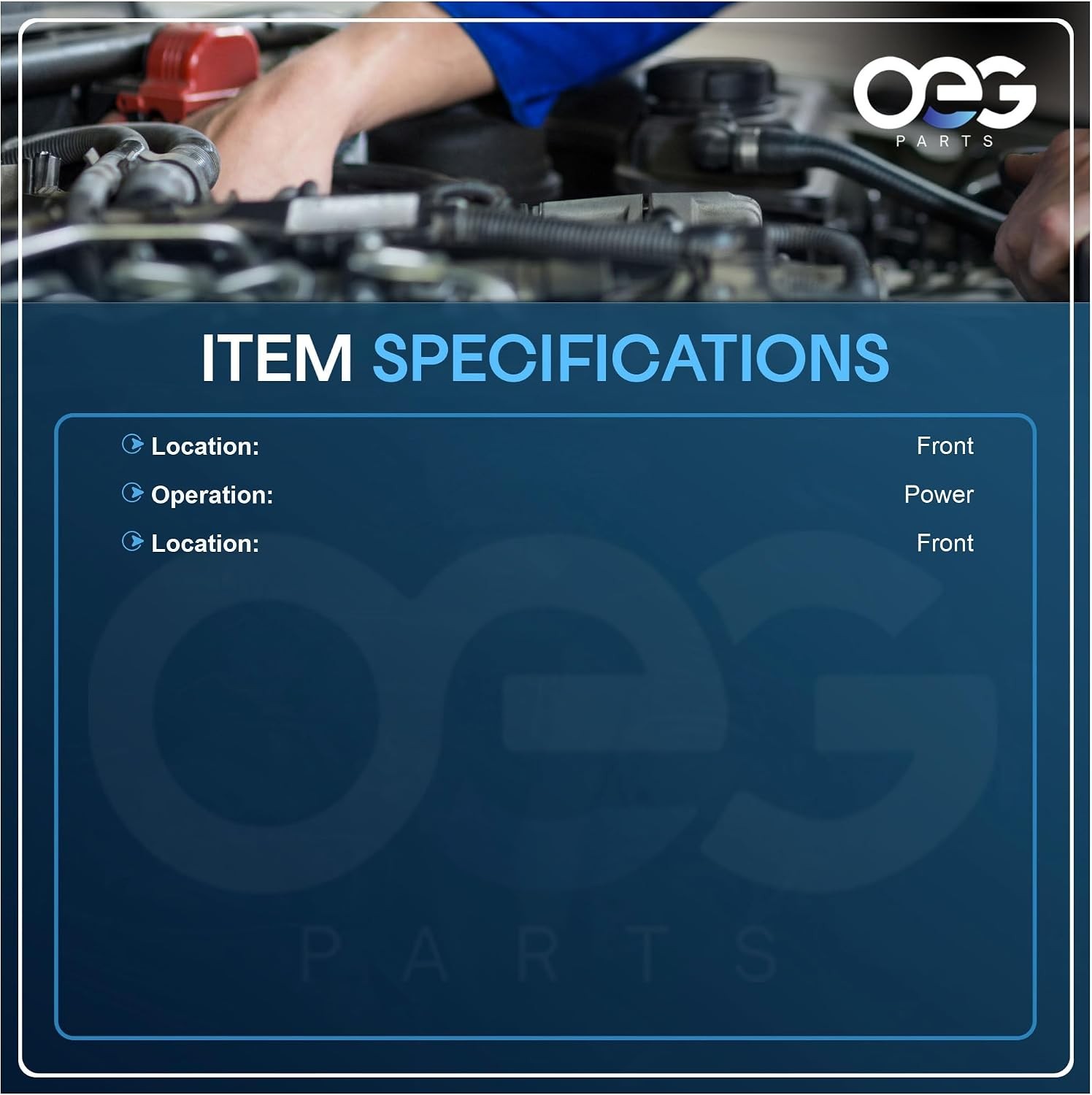 OEG Parts New Windshield Wiper Motor Compatible with Chevrolet Corvette 84-88