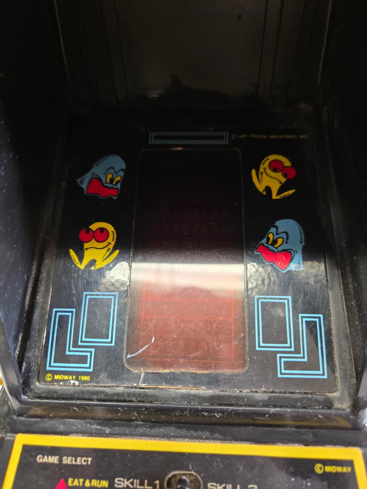 Coleco Pac-Man 1981 Tabletop Arcade Game Midway Vintage Tested Working