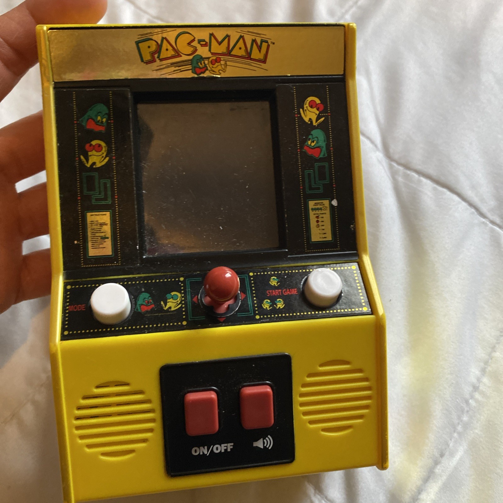 Pac-man Handheld Mini Arcade Retro Pacman Video Game Machine Toy – used – works