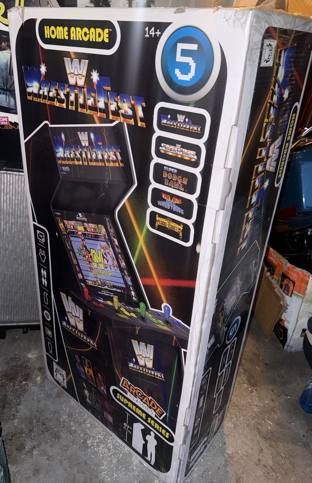 WWE Wrestlefest Supreme Series Arcade Machine – NEW IN BOX NIB – SEALED!