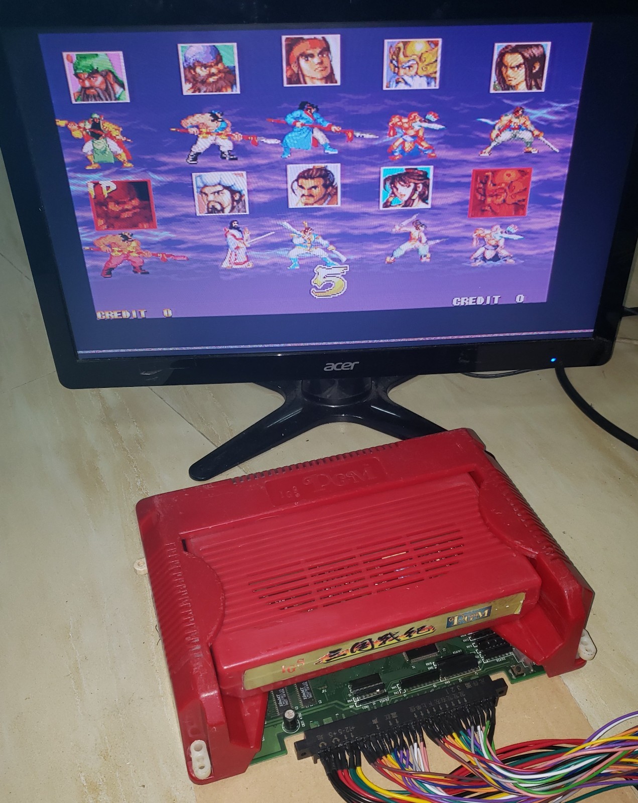 Knights of Valour Plus Cart with IGS console Arcade Video Game PGM